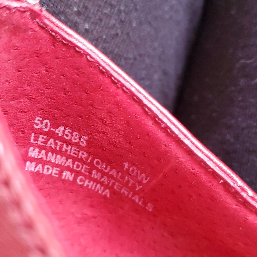 EUC Bella Vita heels red/burnt red size 10W - Picture 8 of 9